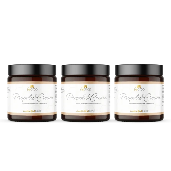 Vorteilsset: 3x Propolis Cream - hochdosierte Propolis Creme mit Bienenwachs & Traubenkernöl im 3er Set